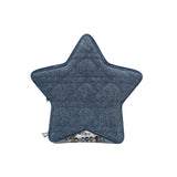 thumbnail mini star crossbody bag in blue denim with pearl GHW
