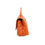 thumbnail medium coco handle in orange caviar rghw