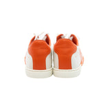 thumbnail quicker sneaker in leather white/orange #37.5