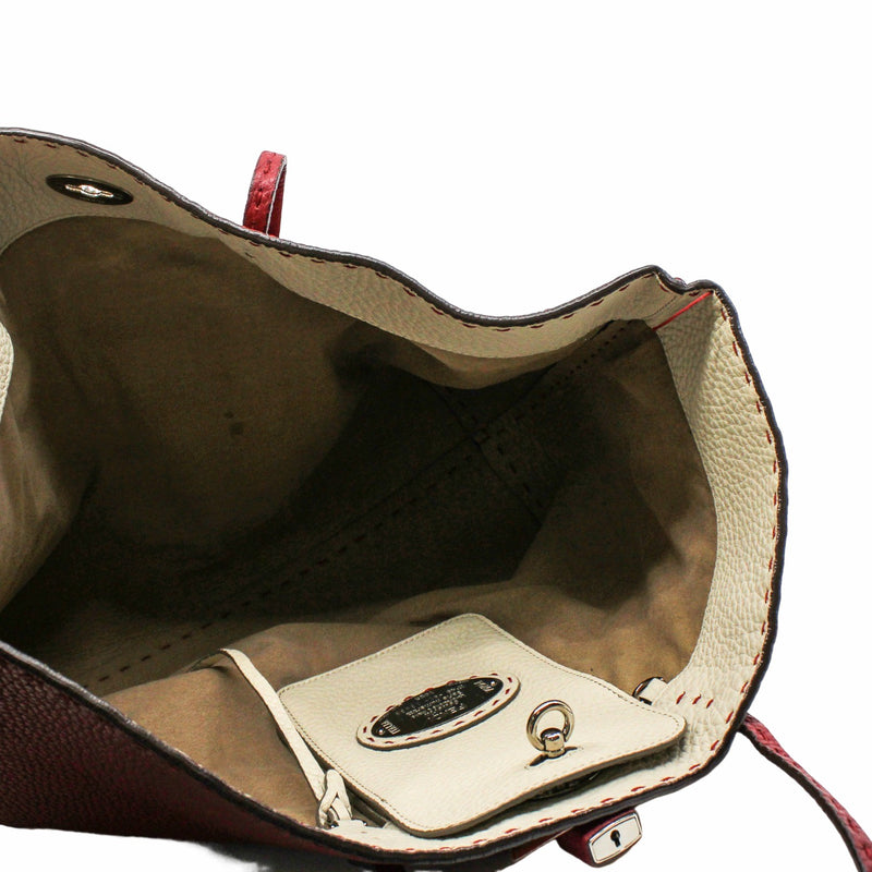 Tote Bag Leather Red - L'UXE LINK
