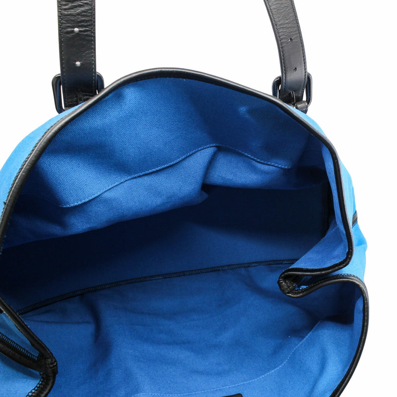 tote  bag large fabric blue - L'UXE LINK