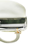 thumbnail medium Lady Dior in grey patent leather 2021 ghw
