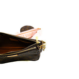 thumbnail multi pochette monogram canvas with pink fabric strap ghw