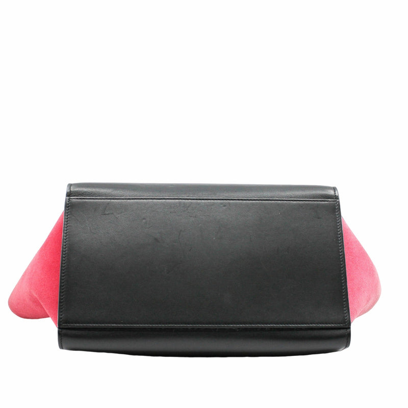 Trapeze Bag Small Leather Brown pink black GHW - L'UXE LINK