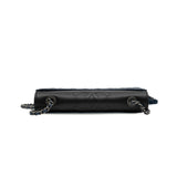 thumbnail quilted flap bag in navy/black lambskin phw seri23