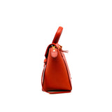 thumbnail small belt bag in red leather ghw