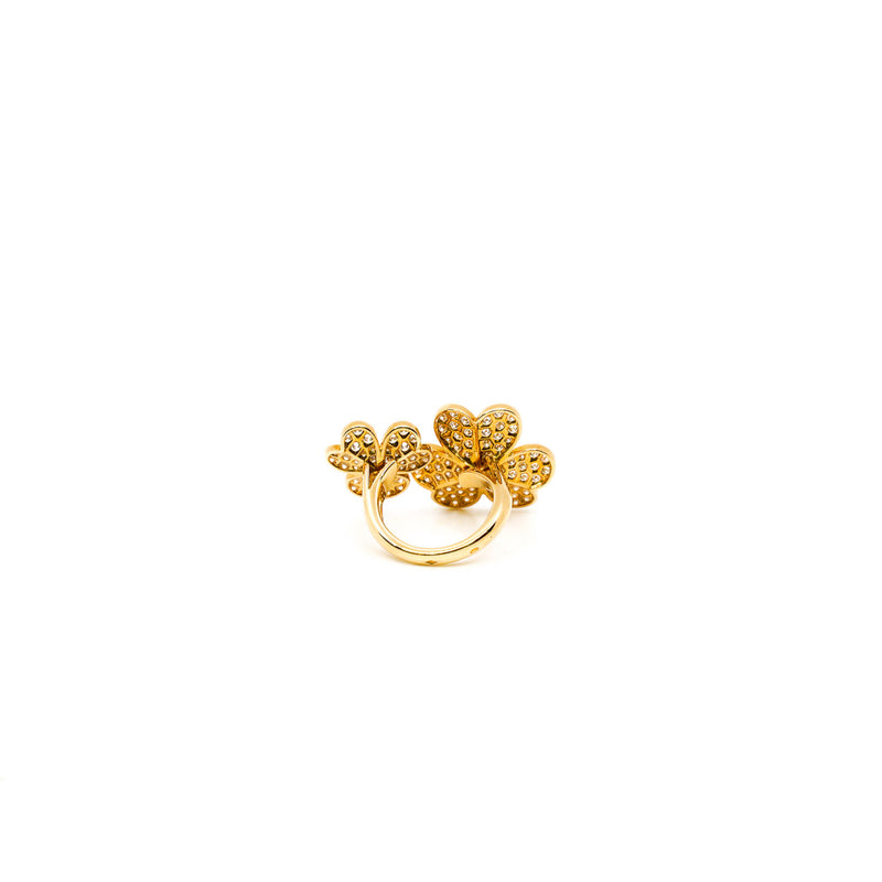 Frivole Between the Finger ring 18k yellow gold diamonds size 51 rrp38700