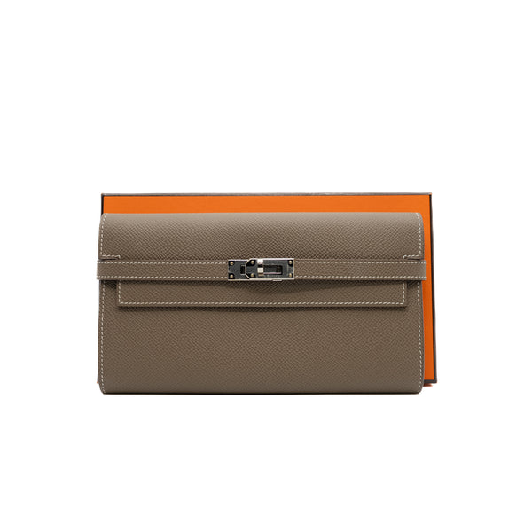 kelly wallet veau epsom etoupe phw