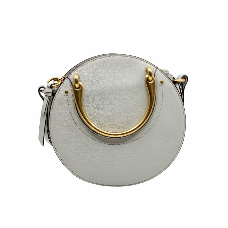 pixie  round bag  light Gray ghw - L'UXE LINK