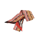 thumbnail twilly in gold and red flowers and star