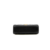 thumbnail mini Coco enamel top handle flap bag in black lambskin GHW seri J4E8XXXX