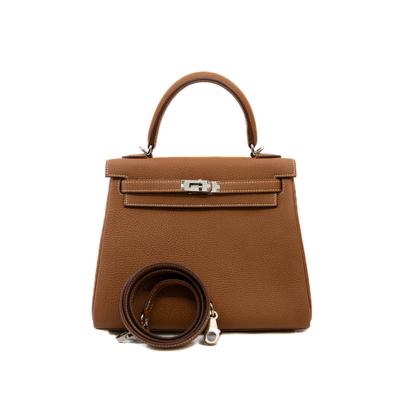 kelly 25cm in gold togo phw B stamp