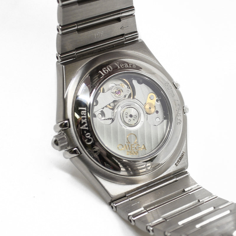 36mm constellation pearl dial diamond watch steel band #O1111O362052001 - L'UXE LINK