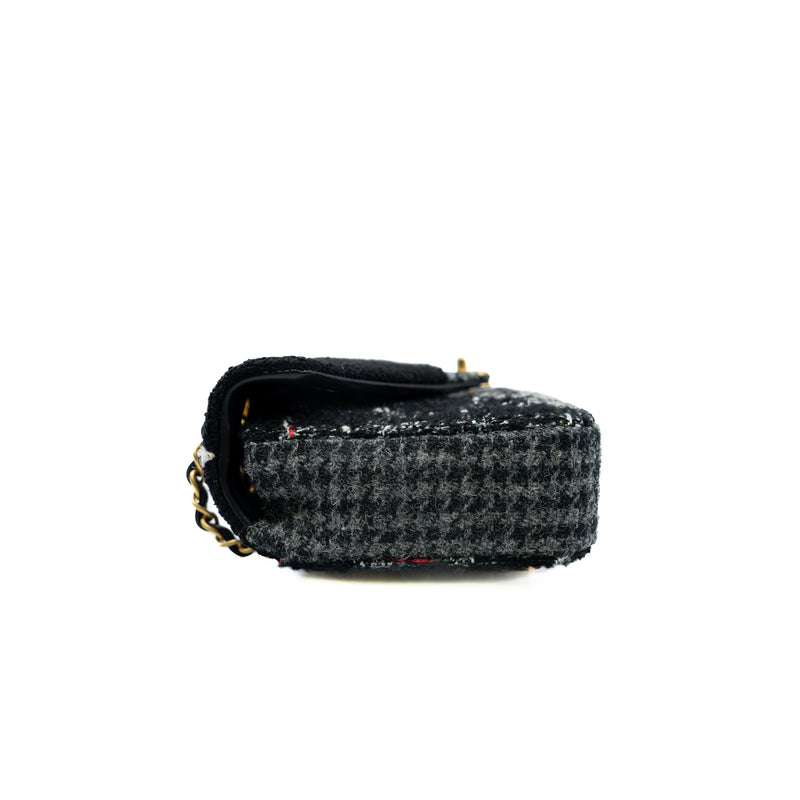 medium cf in tweed black mix grey ghw seri L4XExxxx