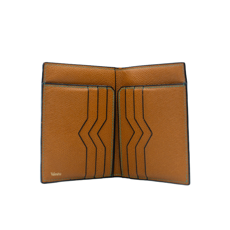 Valextra Compact Wallet In Brown - L'UXE LINK