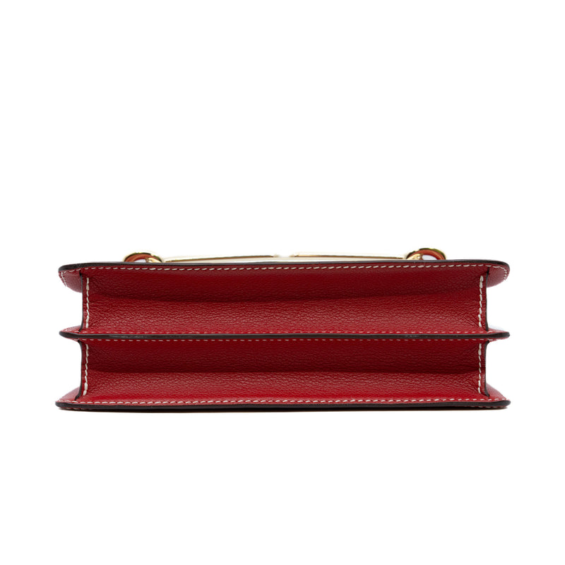 Red Roulis Roulis 24cm in evercolor Leather Red GHW Stamp C – L'UXE LINK