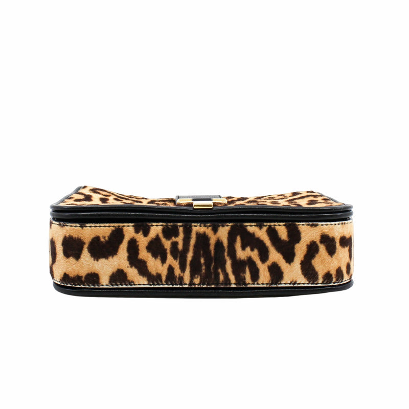 ysl flap bag leopard point  fur with strap - L'UXE LINK
