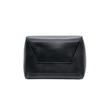 thumbnail large tote bag in black leather with fabric strap ghw
