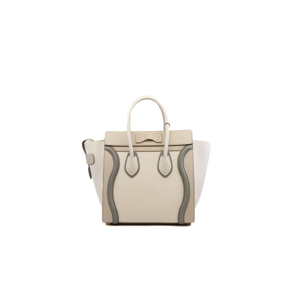 luggage micro mix color beige with grey