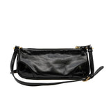 thumbnail 2002 leather shoulder bag in shinny black