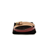 thumbnail Leather Behapi Double Tour Wrap Bracelet size S