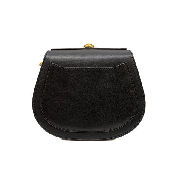 Small Nile Black Calfskin Leather Bracelet Bag GHW - L'UXE LINK