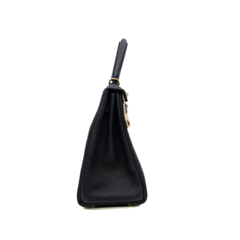 kelly 28 black togo z stamp ghw