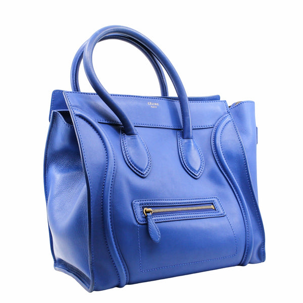 Luggage  mini leather blue ghw