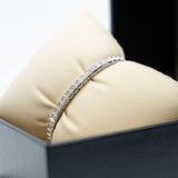 thumbnail small Ice Cube bangle with full diamond in 18k wg
