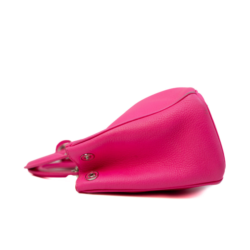 2013 Mini Diorissimo Rosepink/Red Calfskin Handbag PHW With Strap