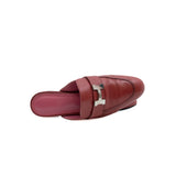 thumbnail H Trocadero mules in leather windred phw#35