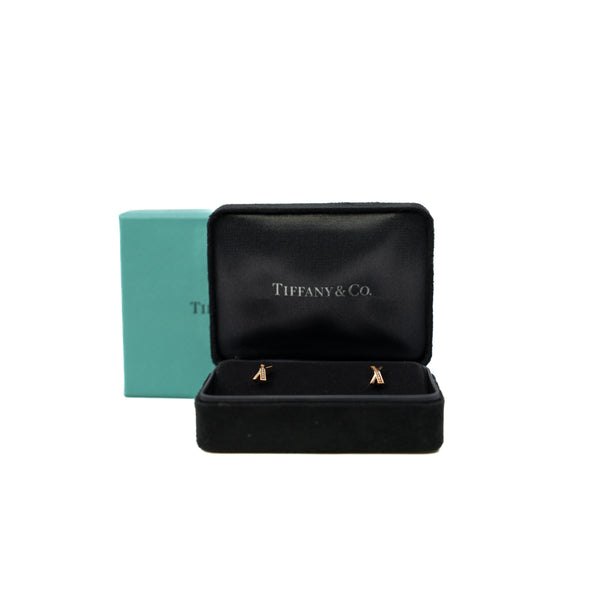 Paloma Picasso X Graffiti Diamond 18K Gold Stud Earrings - L'UXE LINK
