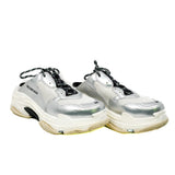 thumbnail triple s mule sneaker in fabric white/silver#44