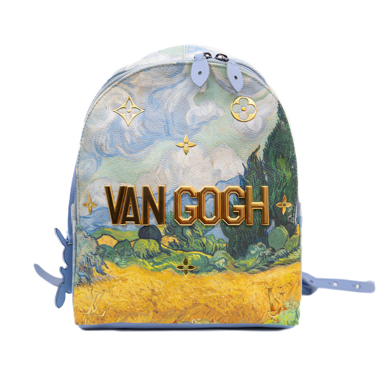 LOUIS VUITTON JEFF KOONS VAN GOGH PALM SPRINGS BACKPACK MONOGRAM MULTICOLOUR GHW