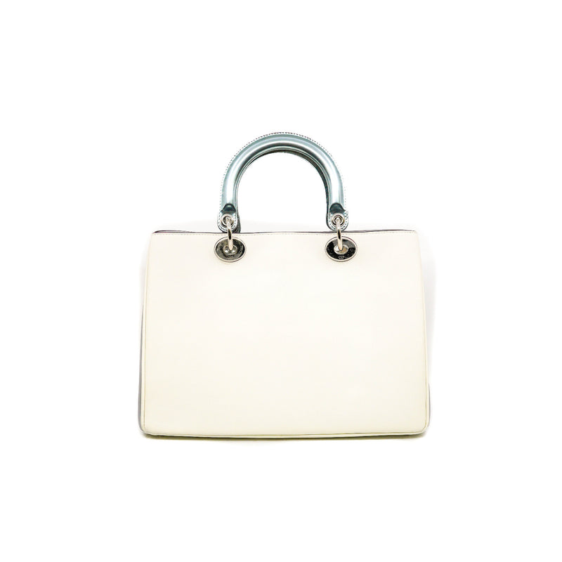 medium issimo in white &light purple calfskin leather with strap phw 2015