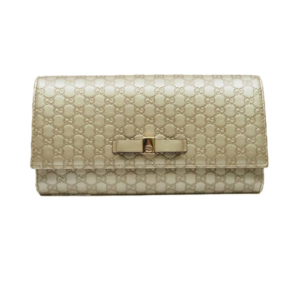 wallet patent with gg logo  gold - L'UXE LINK