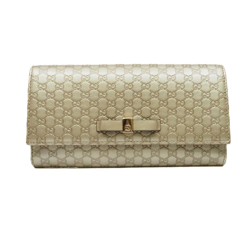 wallet patent with gg logo  gold - L'UXE LINK