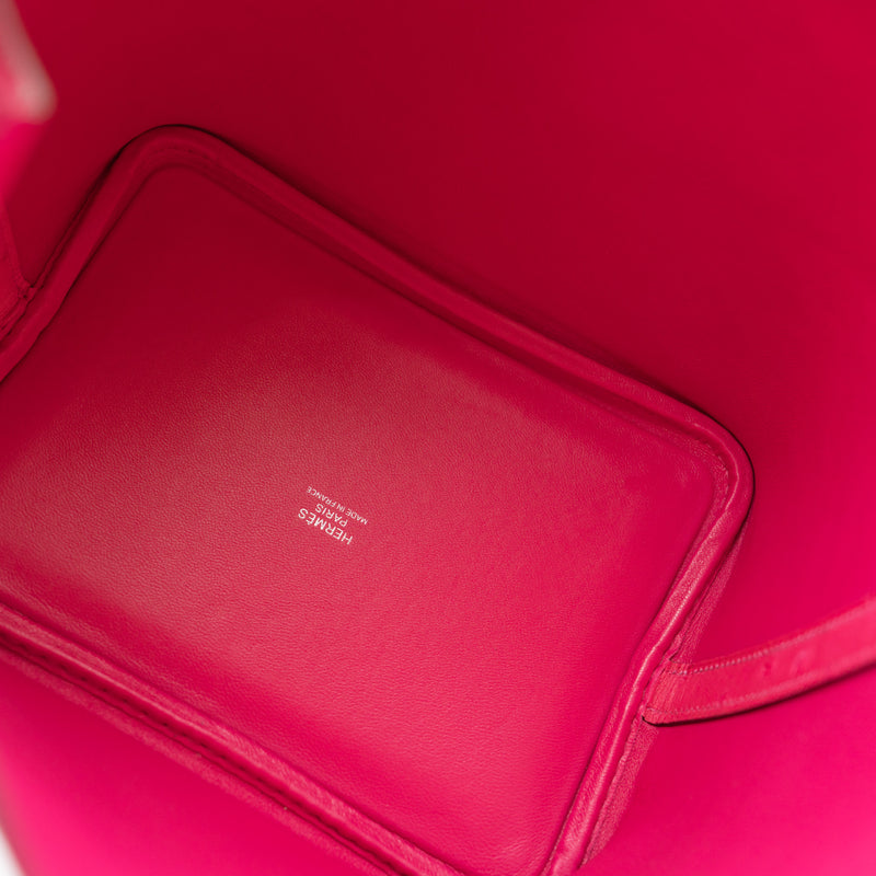 picotin 18 in ostrich E5 pink phw D stamp - L'UXE LINK