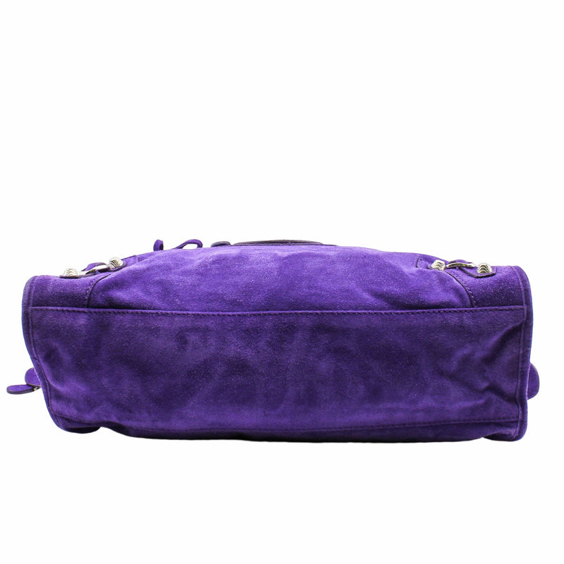 city medium  suede purple phw - L'UXE LINK