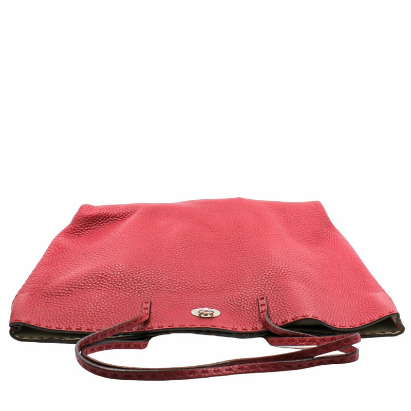 Tote Bag Leather Red - L'UXE LINK