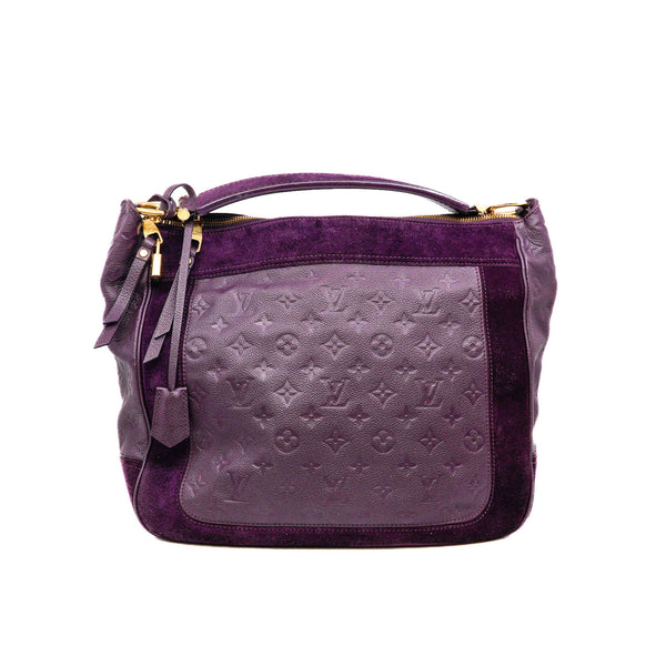 Audacieuse MM Monogram Empreinte Aube Purple Suede/Calf GHW With Strap - L'UXE LINK