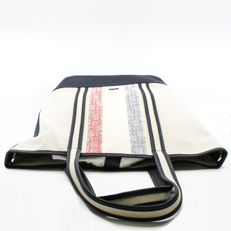 Dior Homme Oblique Voyage In Multicolor Canvas Tote Bag With Strap - L'UXE LINK