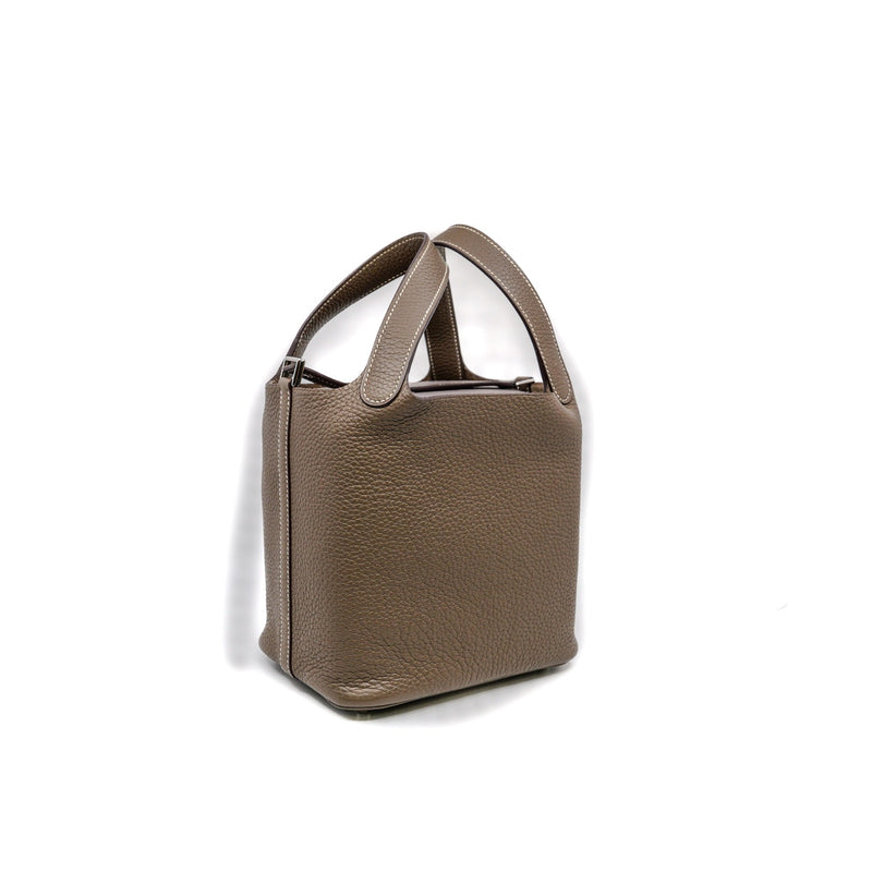 picotin 18cm in etoupe epsom TC stamp A PHW