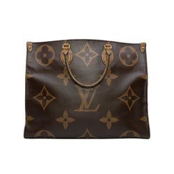 OnTheGo GM Tote Bag Monogram Reverse Monogram Canvas Brown Ghw 2019 - L'UXE LINK