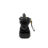 thumbnail small gabrielle in patent/calfskin black ruthenium hw #25