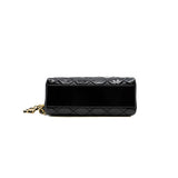 thumbnail top handle bowling bag in black shiny calfskin ghw #G8GTXXXX