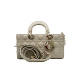 thumbnail small lady d-joy in beige calfskin #23 light ghw