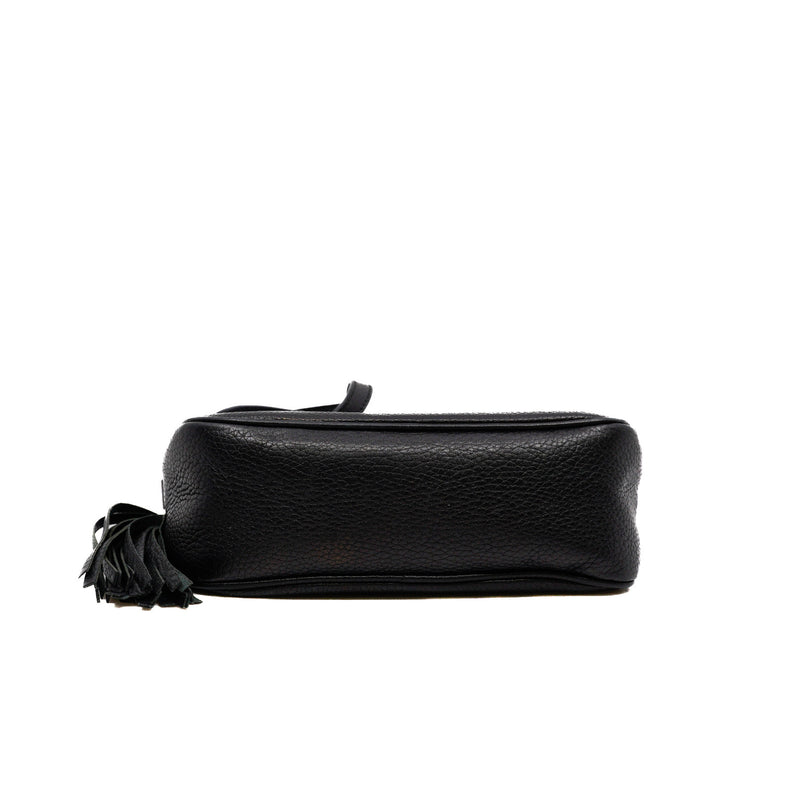 Soho Disco Small Black Calfskin Crossbody Bag - L'UXE LINK