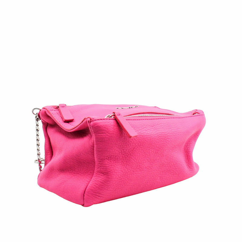 Pandora Chain Sling Bag Mini Goatskin Pink Sugar PHW L UXE LINK