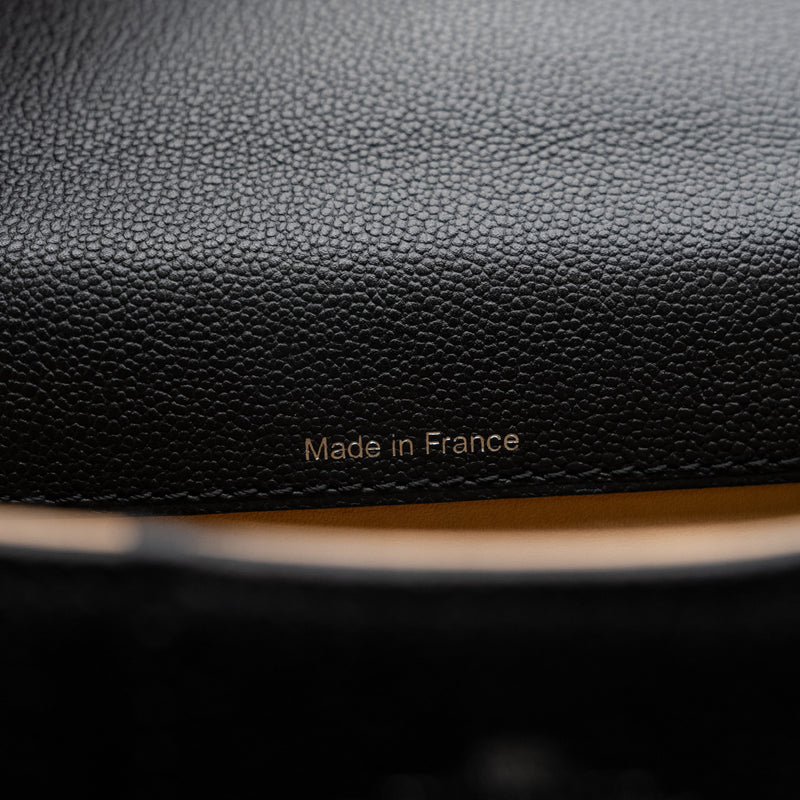 mini Brilliant Crossbody Bag in calfskin black phw
